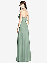Rear View Thumbnail - Seagrass Ruffle-Trimmed Backless Maxi Dress