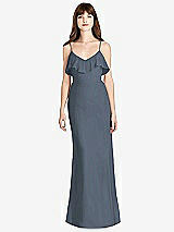 Front View Thumbnail - Silverstone Ruffle-Trimmed Backless Maxi Dress