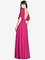Front View Thumbnail - Think Pink Split Sleeve Backless Maxi Dress - Lila
