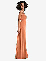 Side View Thumbnail - Sweet Melon Tie-Back Cutout Maxi Dress with Front Slit