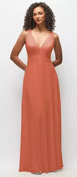 copper bridesmaid dresses