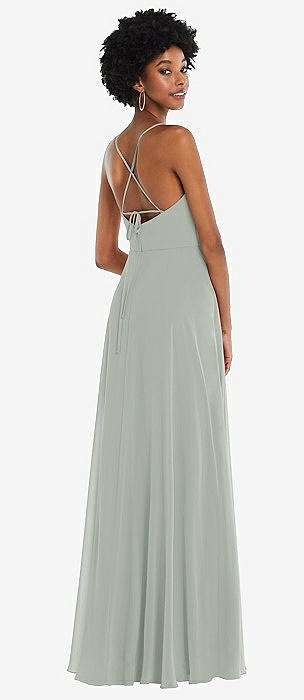 After Six Women's Willow Tie Back Cutout Gown Size 2