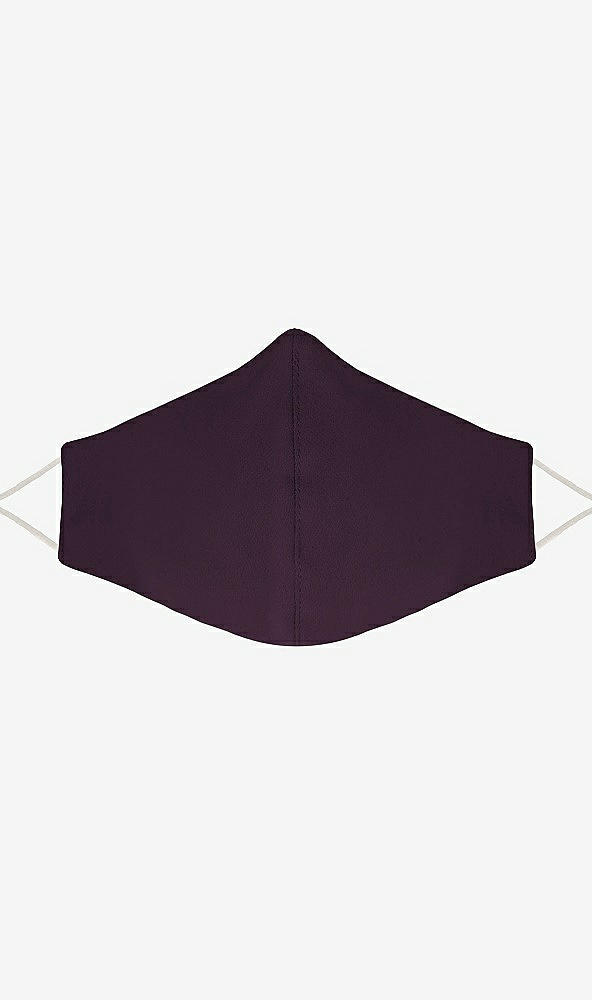 Front View - Aubergine Soft Jersey Reusable Face Mask