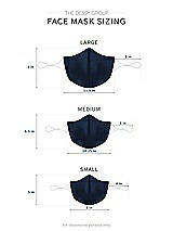 Alt View 1 Thumbnail - Midnight Navy Soft Jersey Reusable Face Mask