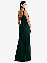 Rear View Thumbnail - Evergreen Bella Bridesmaids Dress BB136