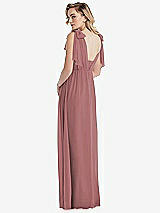 Alt View 2 Thumbnail - Rosewood Empire Waist Shirred Skirt Convertible Sash Tie Maxi Dress
