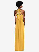 Alt View 5 Thumbnail - NYC Yellow Convertible Tie-Shoulder Empire Waist Maxi Dress