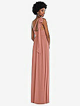 Alt View 3 Thumbnail - Desert Rose Convertible Tie-Shoulder Empire Waist Maxi Dress