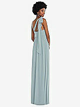 Alt View 3 Thumbnail - Morning Sky Convertible Tie-Shoulder Empire Waist Maxi Dress