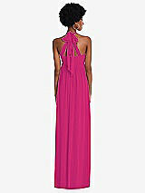 Alt View 5 Thumbnail - Think Pink Convertible Tie-Shoulder Empire Waist Maxi Dress
