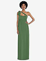 Alt View 2 Thumbnail - Vineyard Green Convertible Tie-Shoulder Empire Waist Maxi Dress
