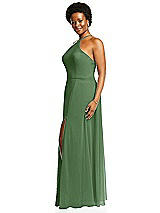 Alt View 2 Thumbnail - Vineyard Green Diamond Halter Maxi Dress with Adjustable Straps