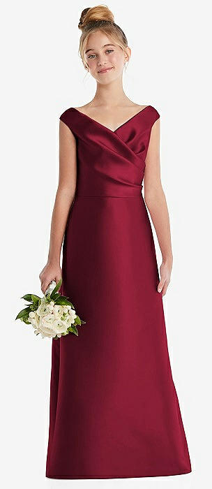 Burgundy Junior Bridesmaid Dresses