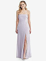 Front View Thumbnail - Moondance Cuffed Strapless Maxi Dress with Front Slit