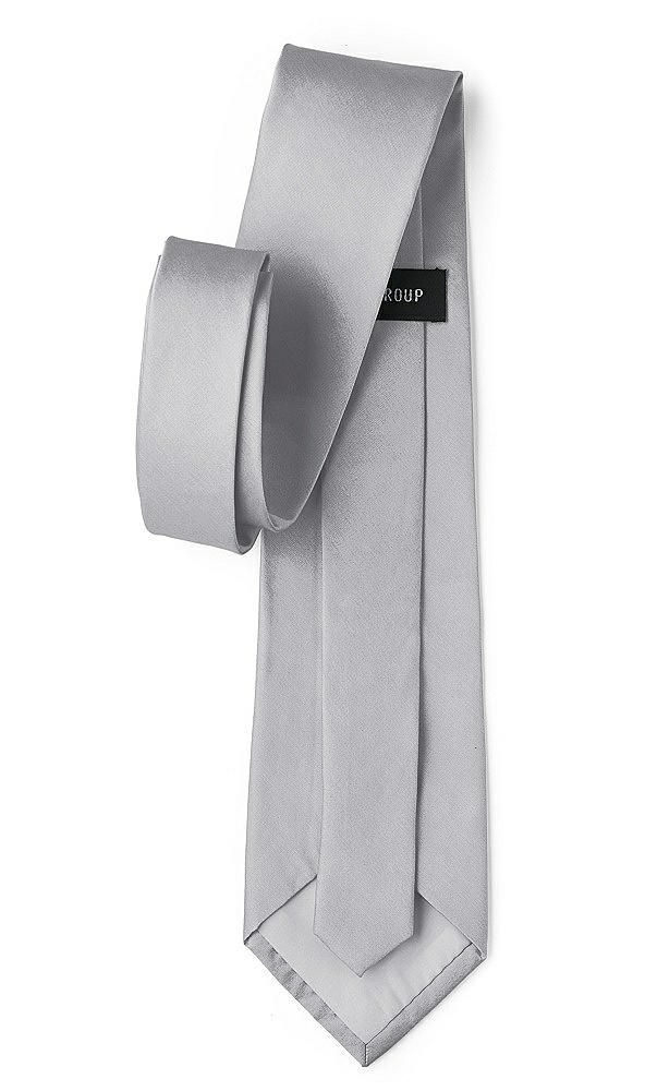 Back View - French Gray Peau de Soie Neckties by After Six