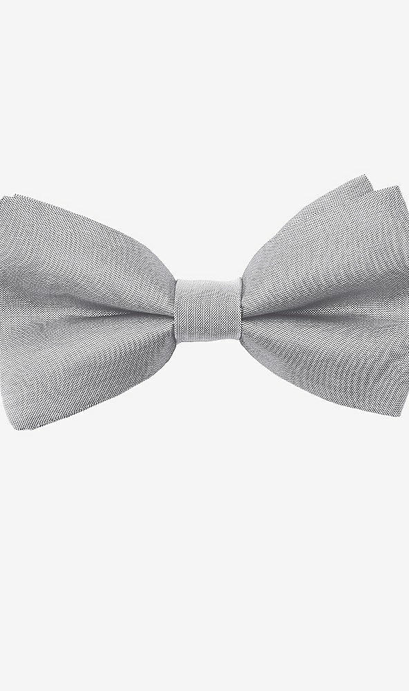 Front View - French Gray Peau de Soie Boy's Clip Bow Tie by After Six