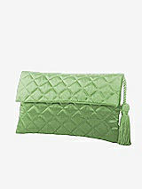 Front View Thumbnail - Apple Slice Quilted Envelope Clutch with Tassel Detail