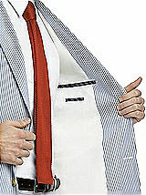 Rear View Thumbnail - Classic Blue Seersucker Seersucker Suit Jacket by After Six