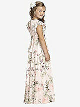 Rear View Thumbnail - Blush Garden Flower Girl Dress FL4038