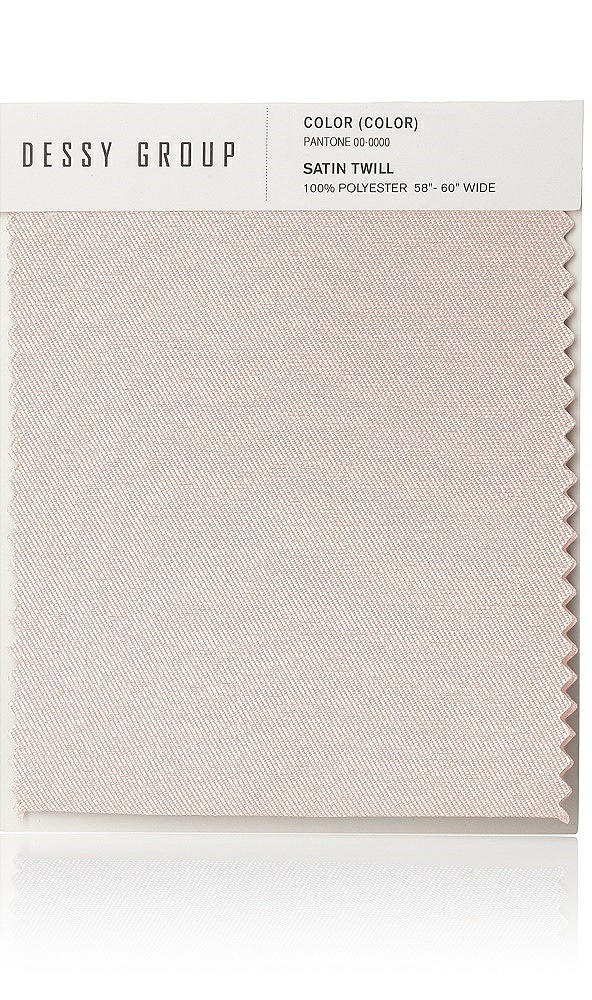 Front View - Blush Satin Twill Swatch