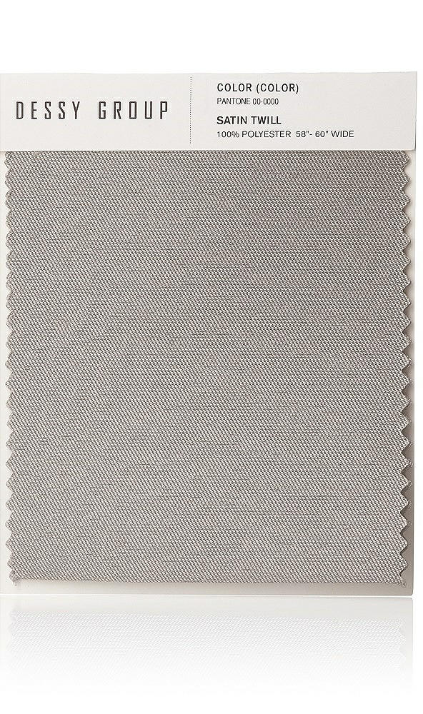 Front View - Taupe Satin Twill Swatch