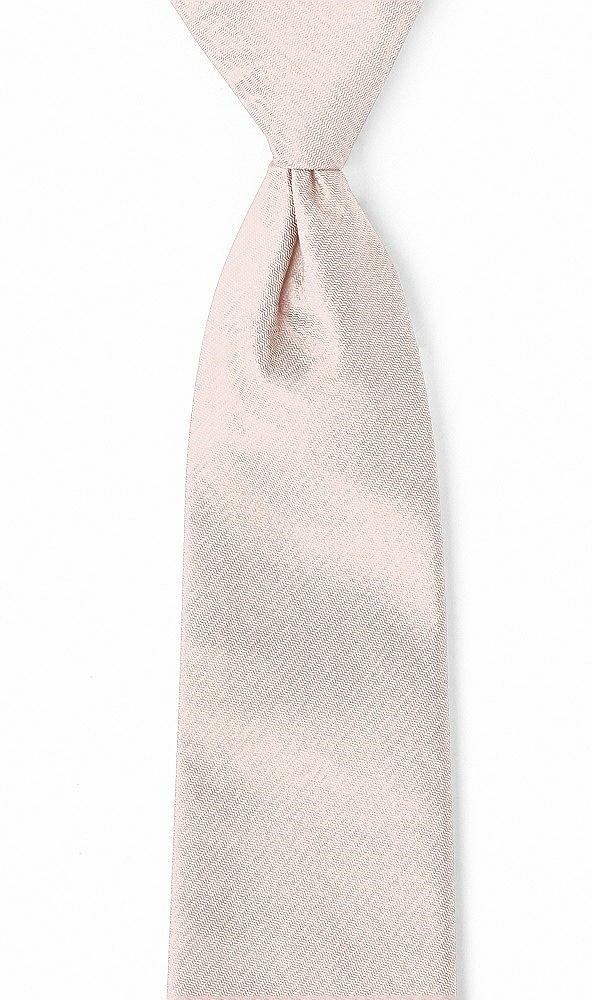 Front View - Pearl Pink Classic Yarn-Dyed Pre-Knotted Neckties by After Six