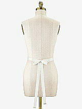 Alt View 1 Thumbnail - Ivory Tiffany- Scallop Edge Beaded Bridal Sash