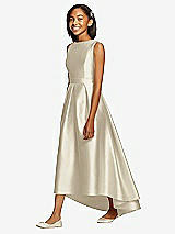 Front View Thumbnail - Champagne Dessy Collection Junior Bridesmaid JR534