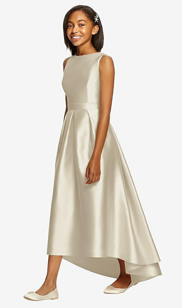 Front View - Champagne Dessy Collection Junior Bridesmaid JR534