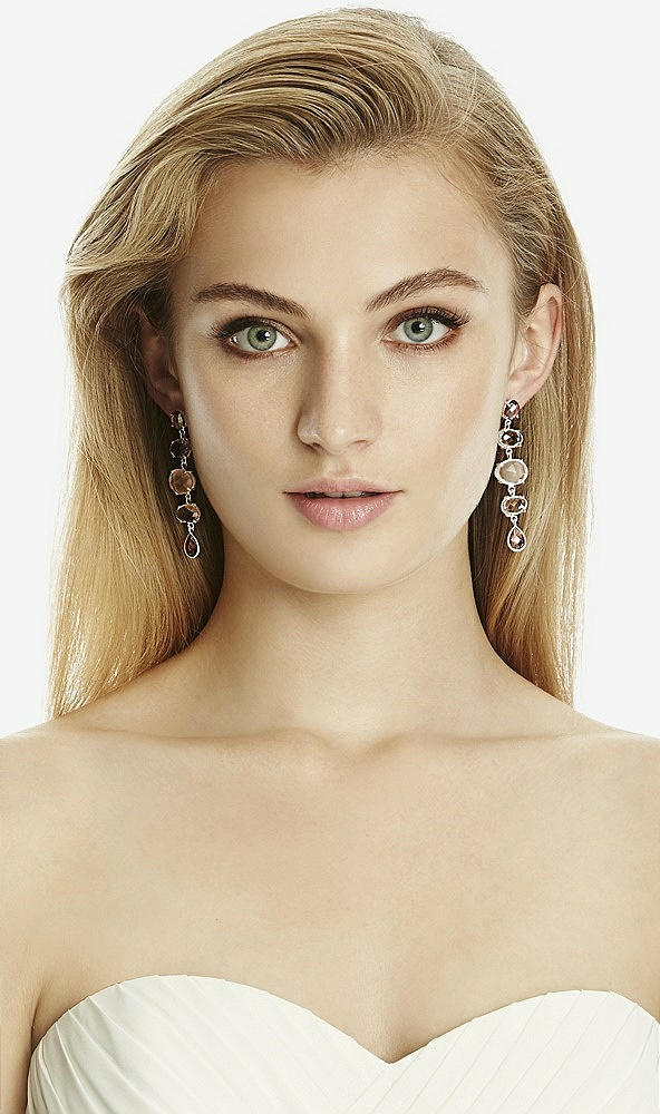 Back View - Silver Sterling Willa Chandelier Earrings