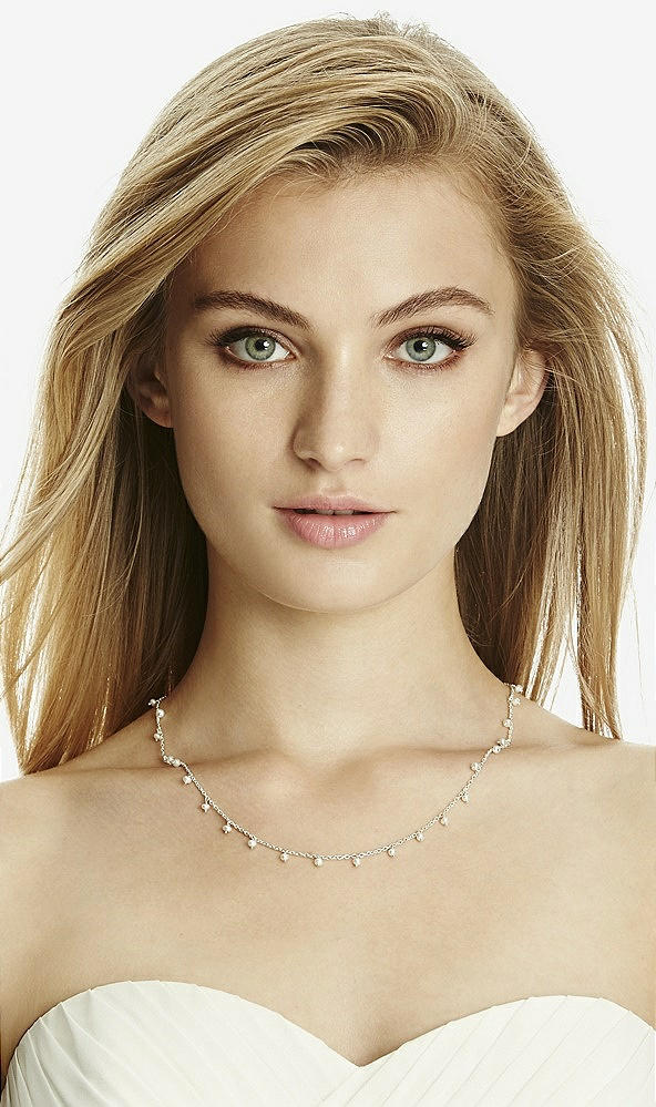 Back View - Silver Freshwater Pearl Necklace