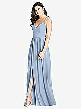 Front View Thumbnail - Cloudy Criss Cross Strap Backless Maxi Dress