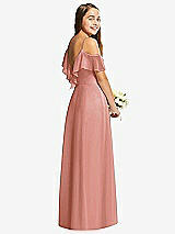 Rear View Thumbnail - Desert Rose Dessy Collection Junior Bridesmaid Dress JR548