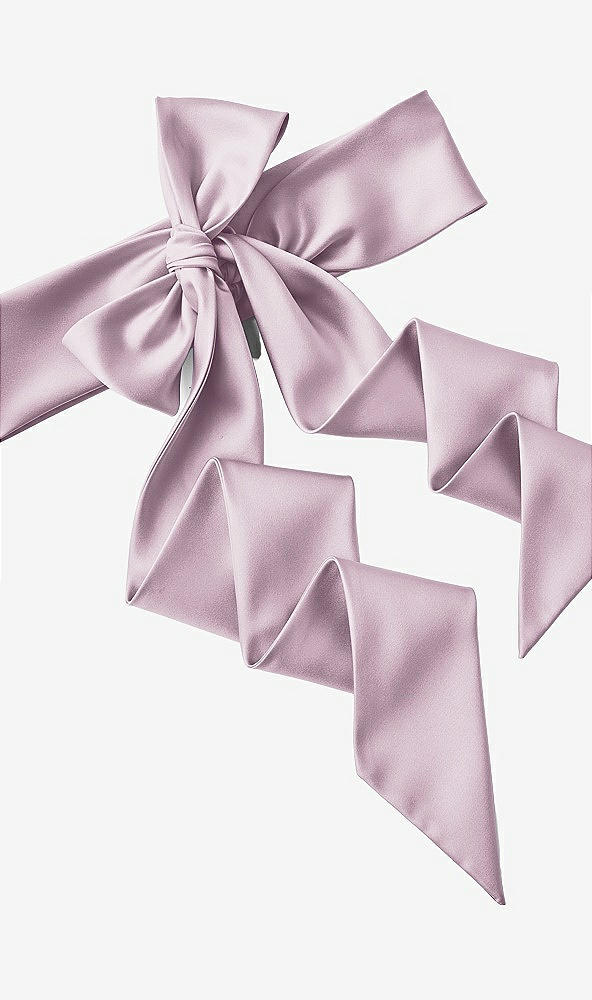 Back View - Suede Rose Satin Twill Wedding Sash