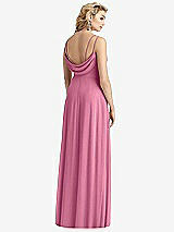 Front View Thumbnail - Orchid Pink Cowl-Back Double Strap Maxi Dress with Side Slit