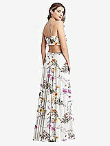Rear View Thumbnail - Butterfly Botanica Ivory Ruffled Chiffon Cutout Maxi Dress - Jessie