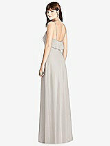 Rear View Thumbnail - Oyster Ruffle-Trimmed Backless Maxi Dress