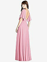 Front View Thumbnail - Peony Pink Split Sleeve Backless Maxi Dress - Lila