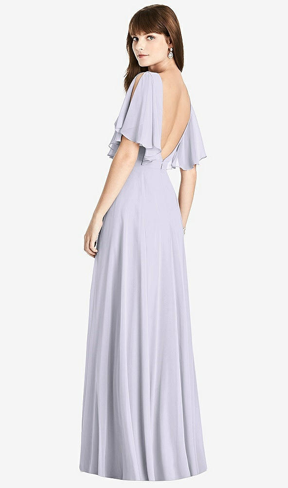 Front View - Silver Dove Split Sleeve Backless Maxi Dress - Lila