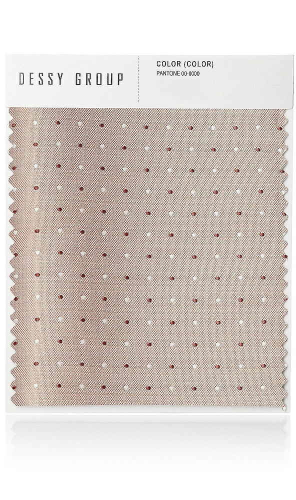 Front View - Toasted Sugar/sienna/ivory Modern Polka Dot Jacquard Swatch