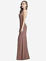 Side View Thumbnail - Sienna High-Neck Halter Dress with Twist Criss Cross Back 