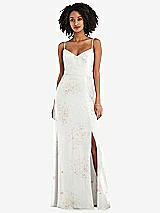 Front View Thumbnail - Spring Fling Tie-Back Cutout Maxi Dress with Front Slit