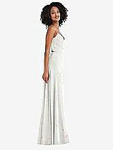 Side View Thumbnail - Spring Fling Tie-Back Cutout Maxi Dress with Front Slit