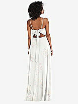 Rear View Thumbnail - Spring Fling Tie-Back Cutout Maxi Dress with Front Slit