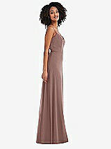 Side View Thumbnail - Sienna Tie-Back Cutout Maxi Dress with Front Slit