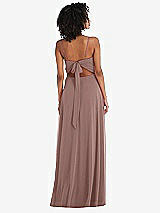 Rear View Thumbnail - Sienna Tie-Back Cutout Maxi Dress with Front Slit
