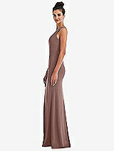 Side View Thumbnail - Sienna Criss-Cross Cutout Back Maxi Dress with Front Slit