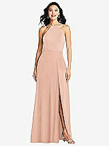 Front View Thumbnail - Pale Peach Bella Bridesmaids Dress BB129