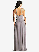 Rear View Thumbnail - Cashmere Gray Bella Bridesmaids Dress BB129