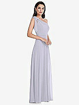 Alt View 2 Thumbnail - Silver Dove Draped One-Shoulder Maxi Dress with Scarf Bow